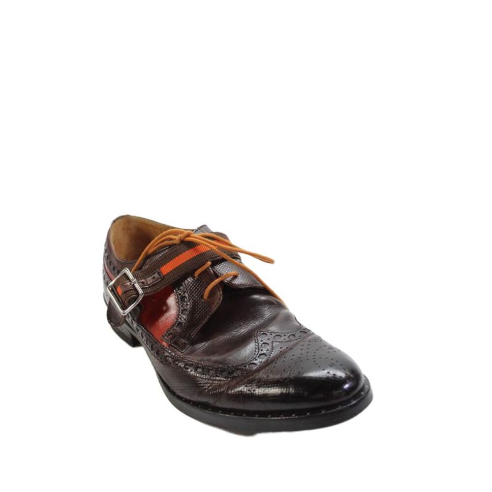 Melvin & Hamilton Mens Leather Lace-Up Oxford Dress Shoes Brown Size 13